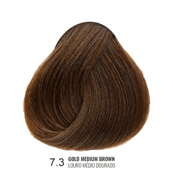 7 3 GOLD MEDIUM BROWN LOURO MEDIO DOURADO